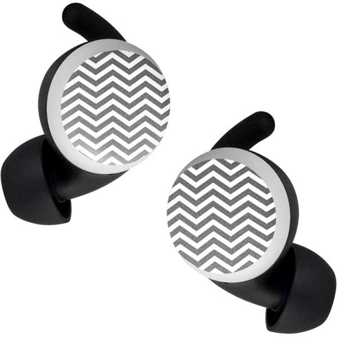 Silver Chevron Google Pixel Buds Skin